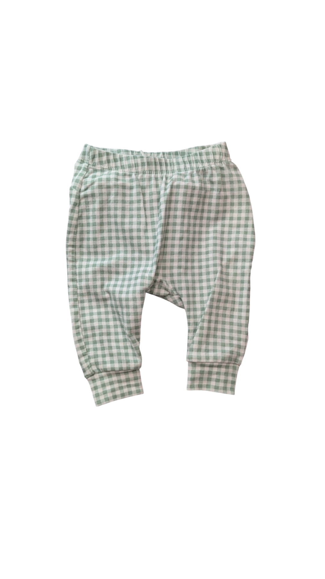 Seed Leggings, Green White Gingham, 0000