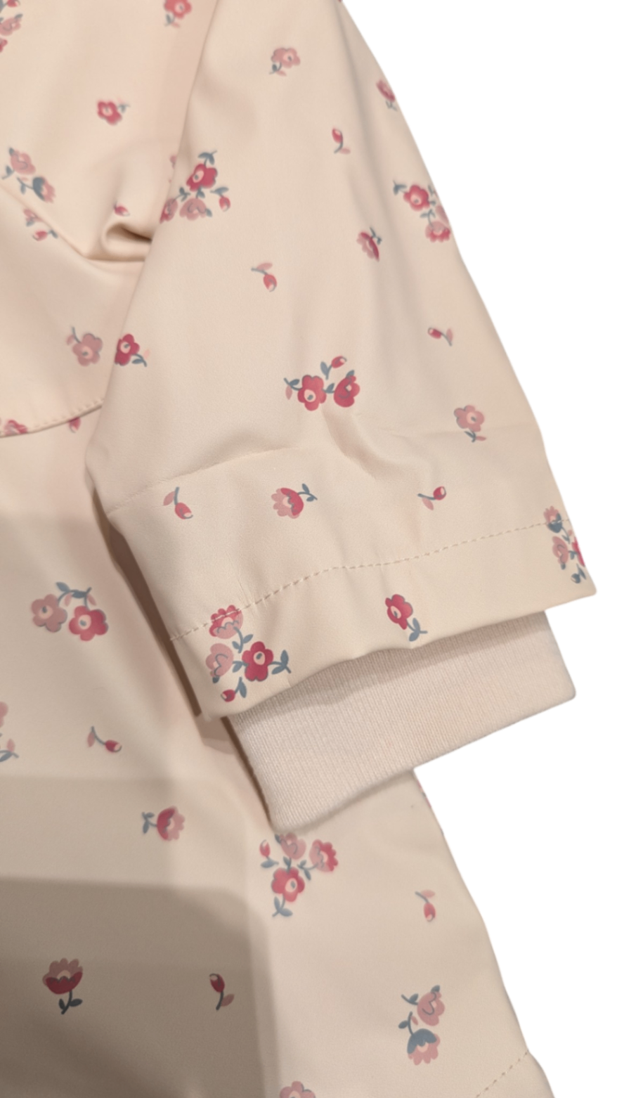 M&S Raincoat, Pale Pink w Flowers, 2-3Y
