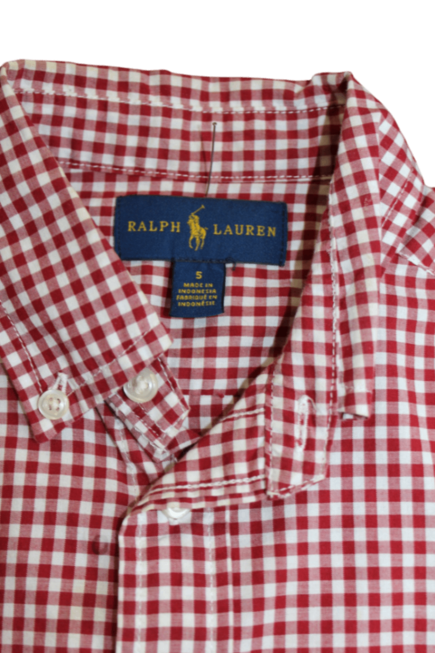 Ralph Lauren Shirt, Red and White, 5