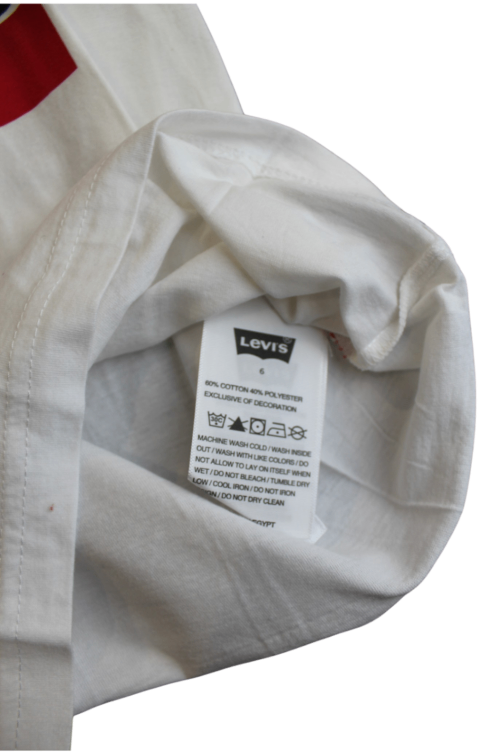 Levi's T-Shirt, White, 5-6