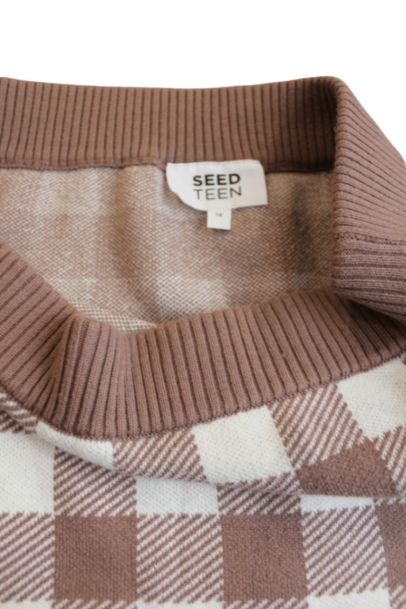 Seed Teen Skirt, Brown, 14