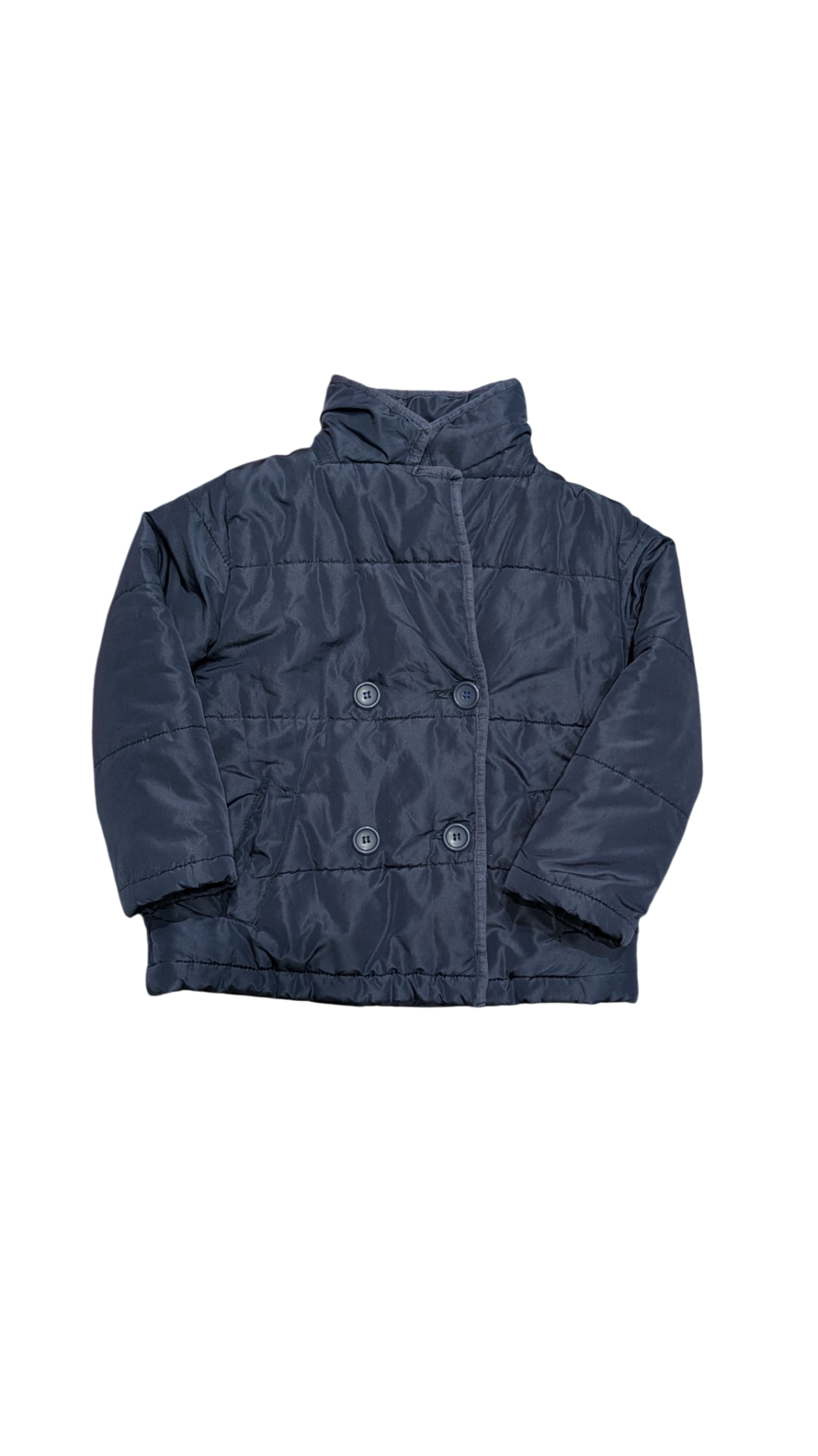 Cotton On Puffer Jacket, Navy Blue, 4