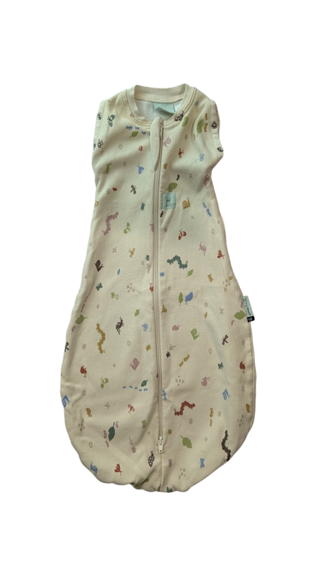 ergoPouch Sleeping Bag, Cream w Mul Bugs Print, 000, 1.0 TOG