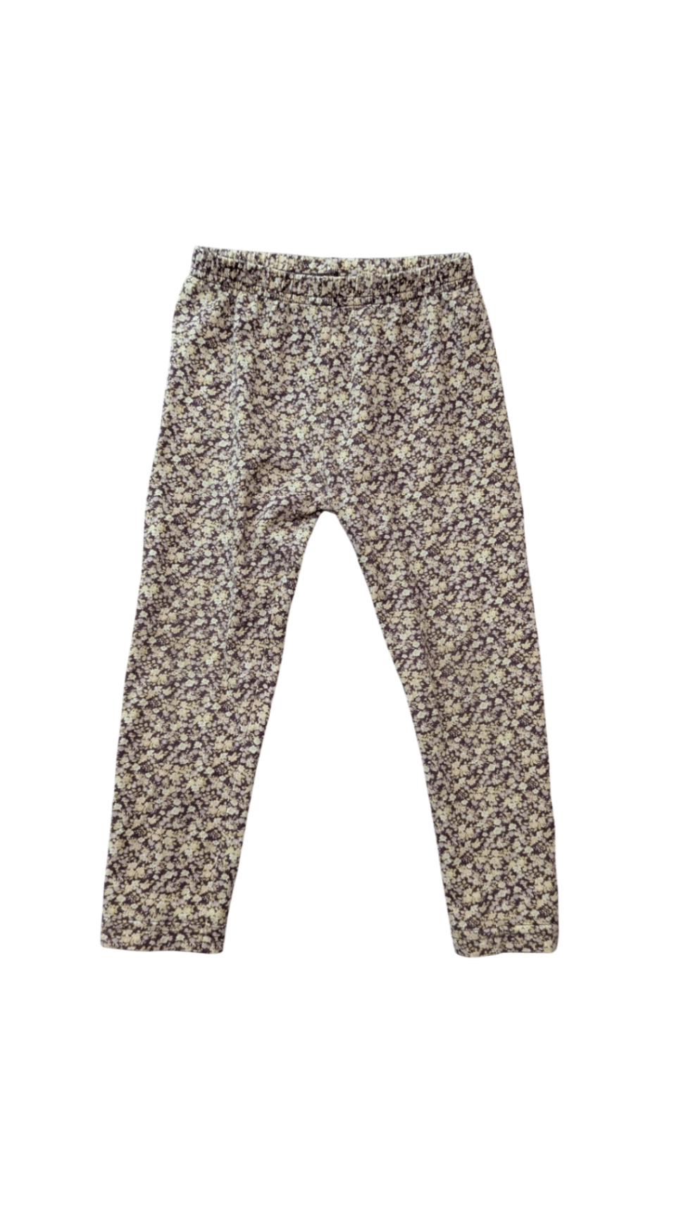Jamie Kay Leggings, Dark Puple w Cream Floral, 2