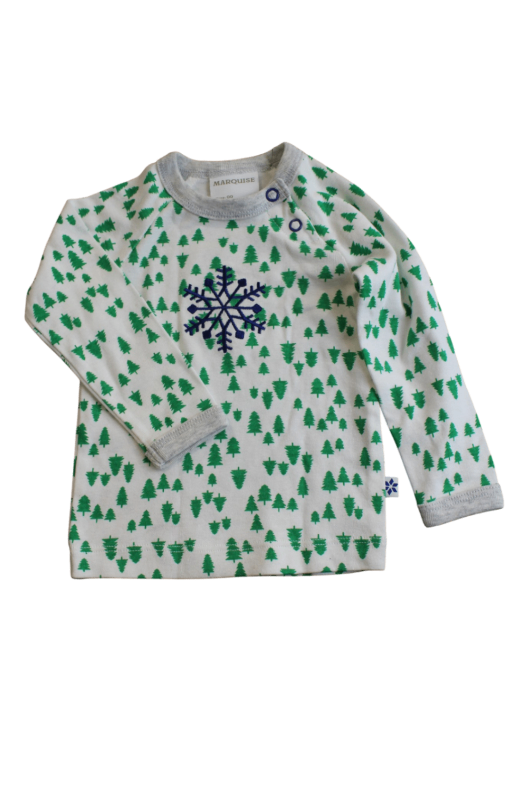 Marquise Long-Sleeve T-Shirt, White, 00