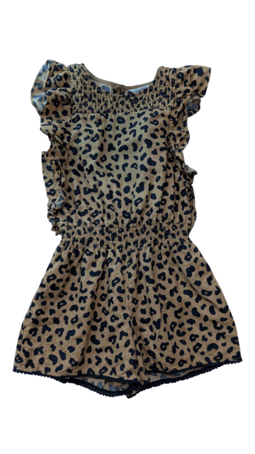 Country Road Playsuit, Tan and black, 10