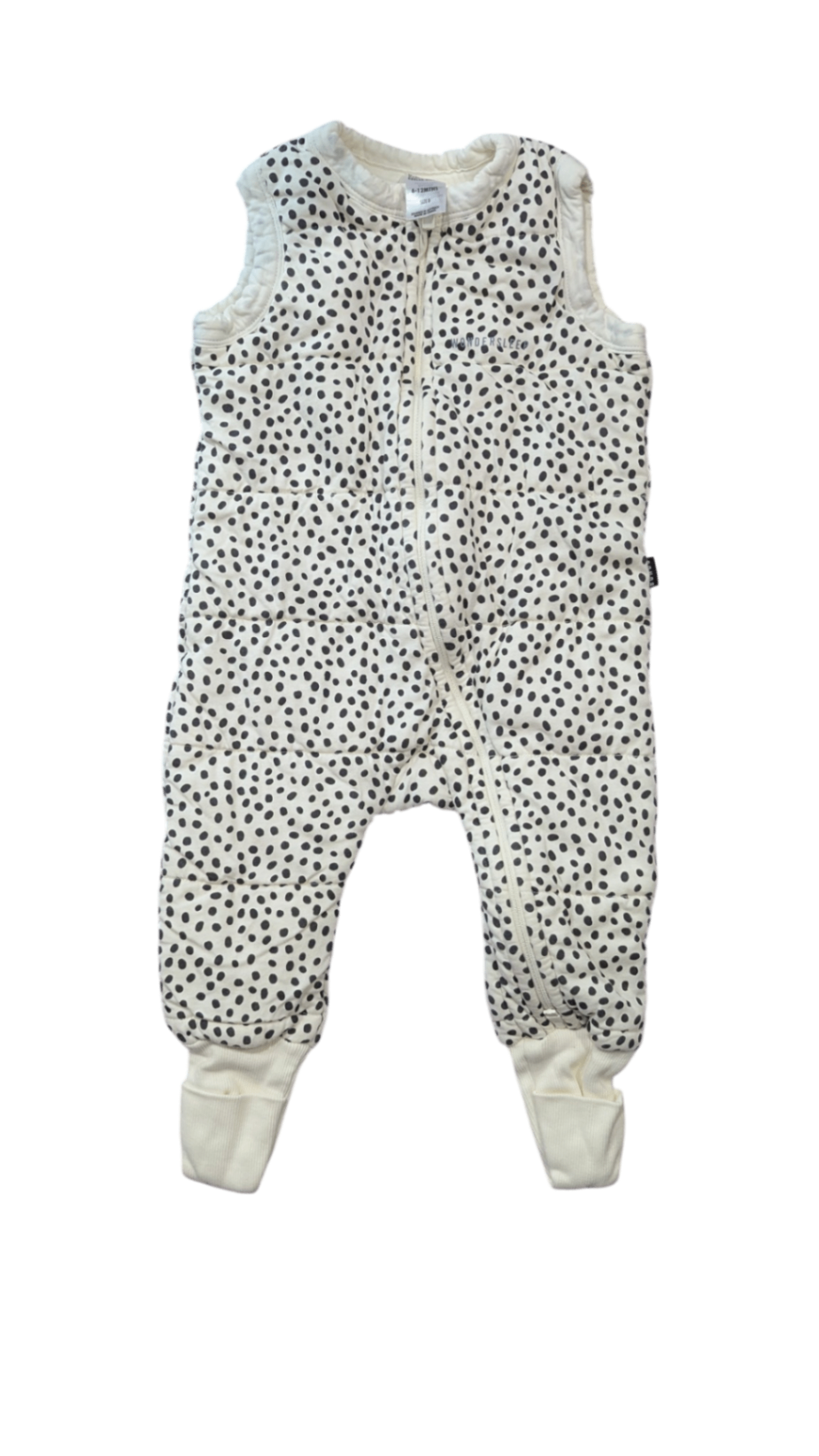 Bonds Sleepsuit, Cream with black polka dots, 0