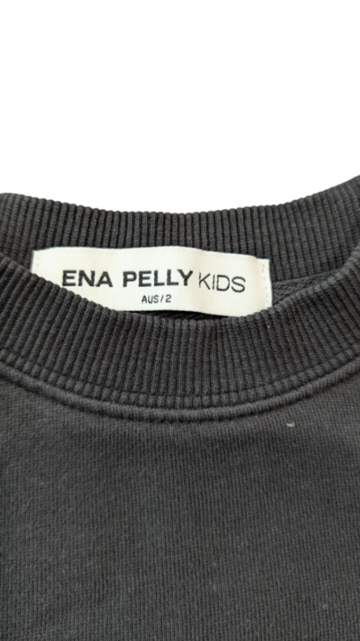 Ena Pelly Jumper, Dark charcoal grey, 2