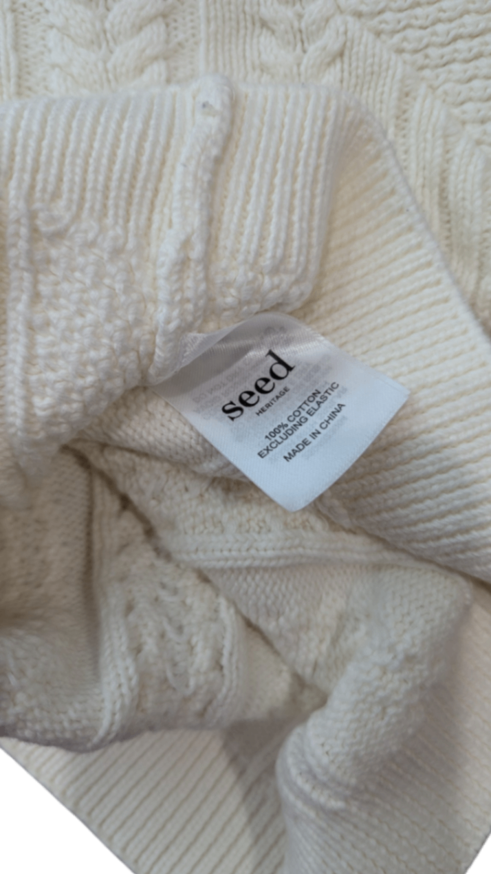 Seed Heritage Jumper, Cream, 2