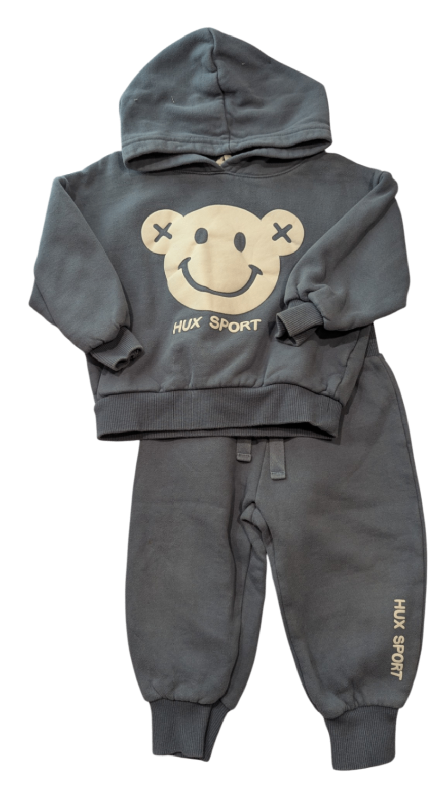 HUX Tracksuit Set, Greyish Blue, 2