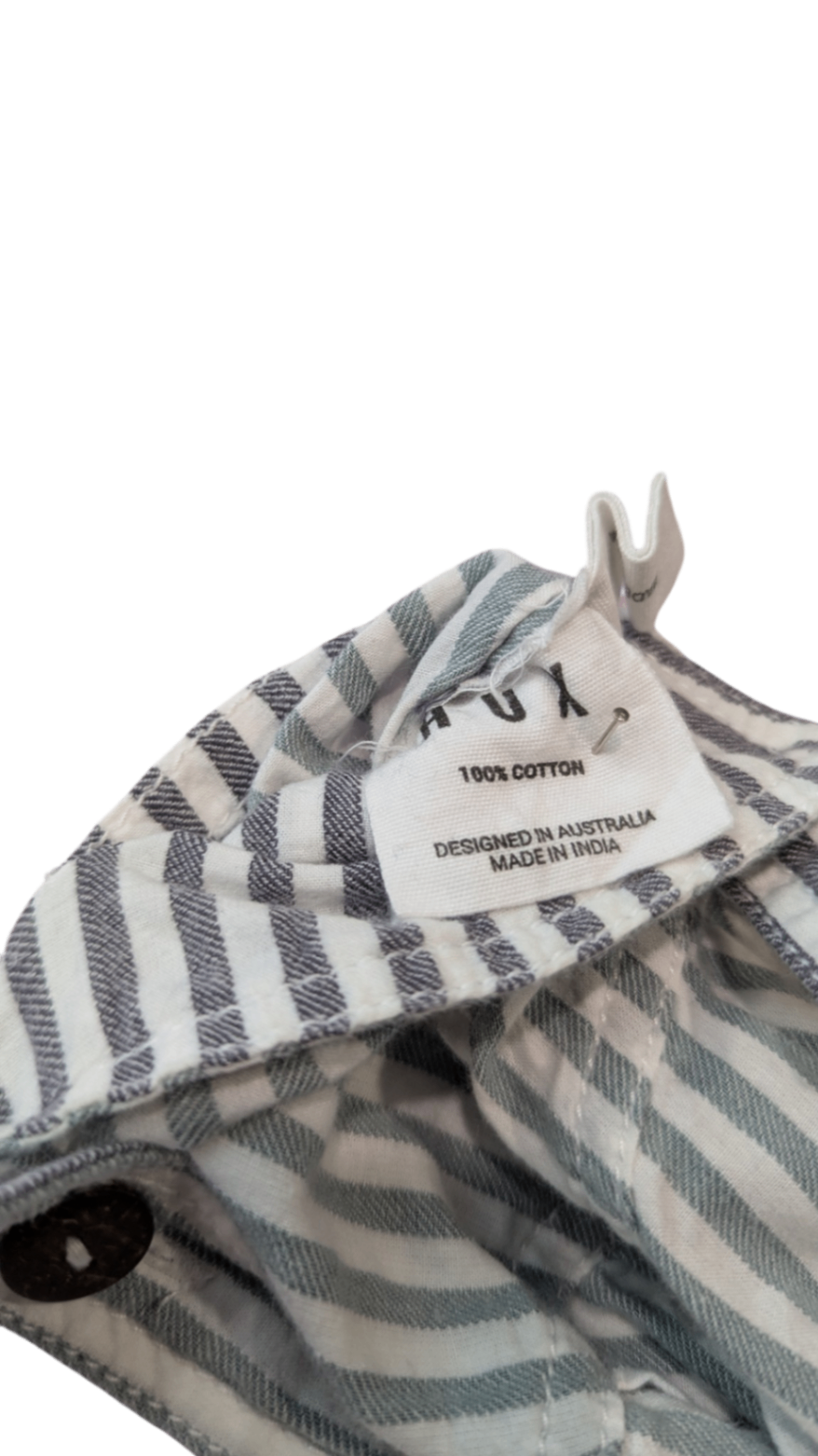 HUX Overalls, Blue and white striped, 1