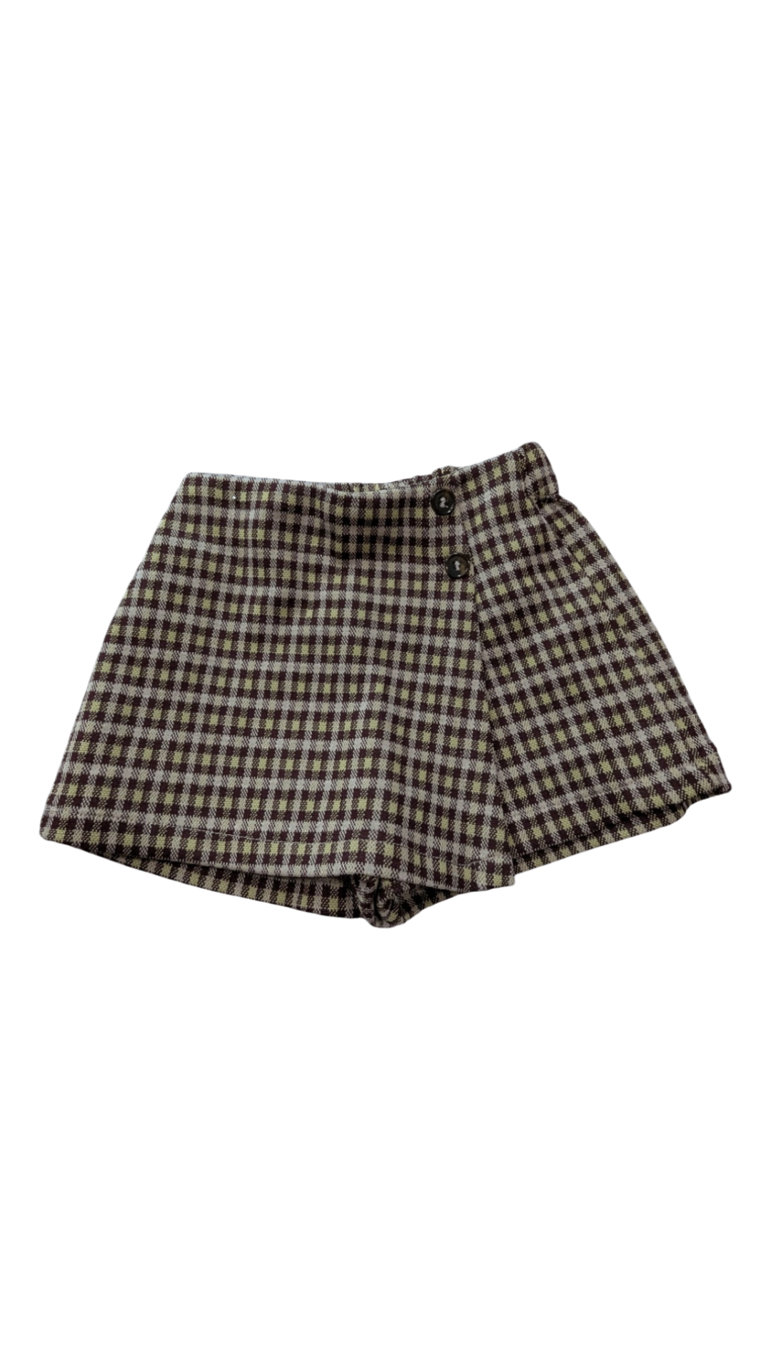 Zara Shorts, Brown and pink plaid, 2