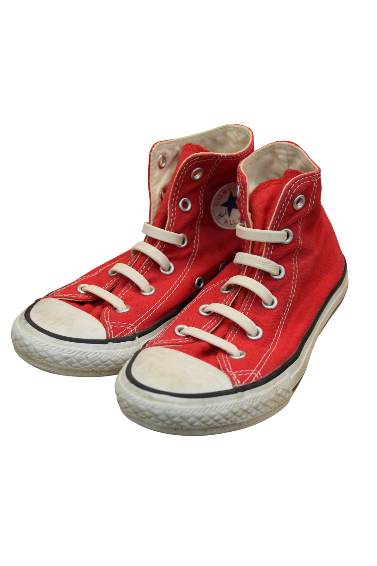 Converse High-Top Sneakers, Red, 32
