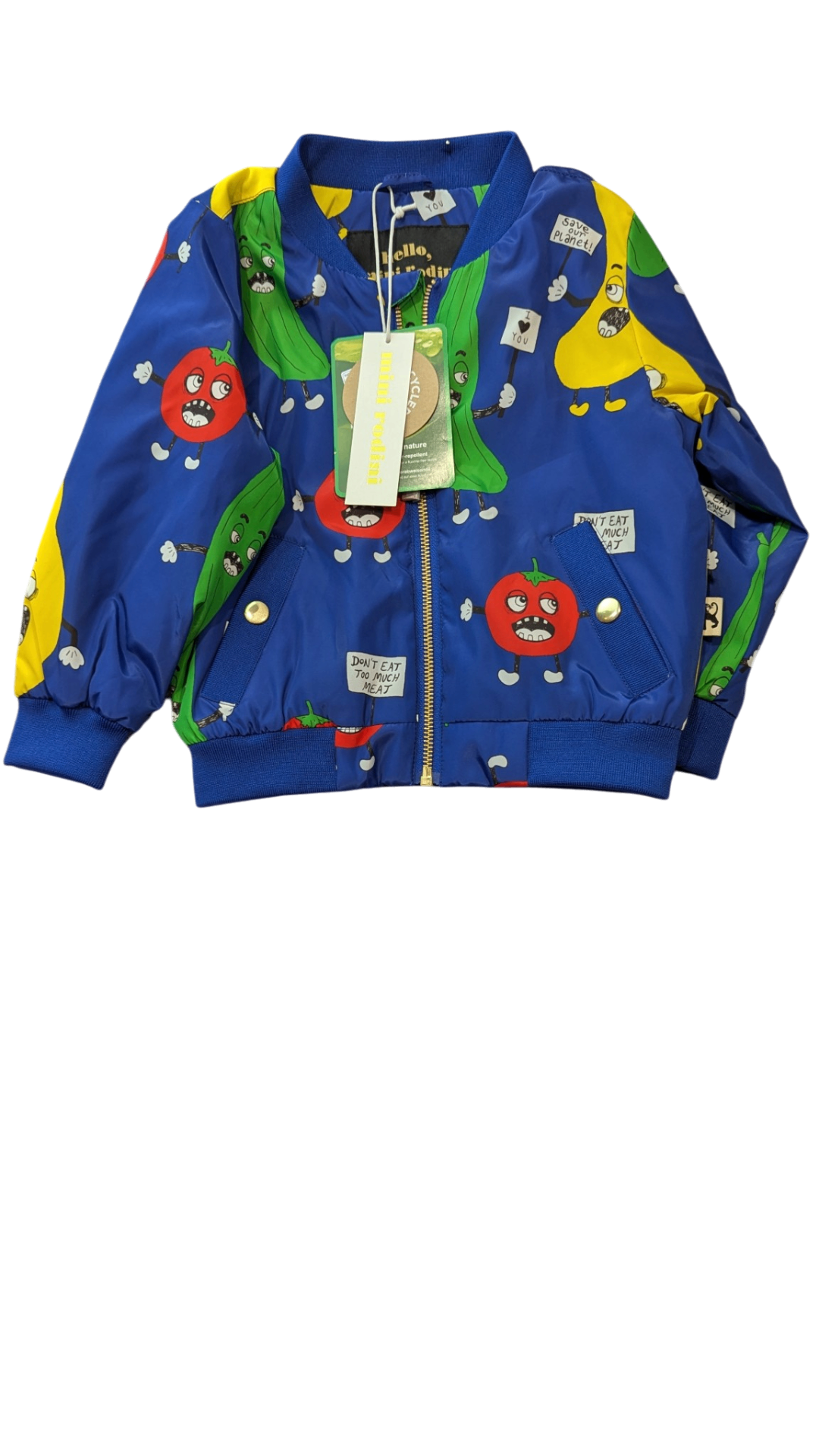 Mini Rodini Jacket, Blue, 92/98