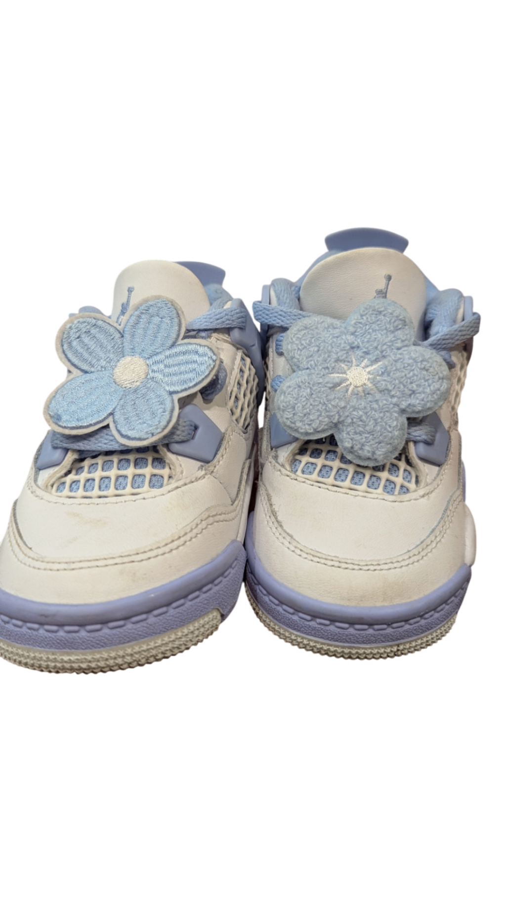 New Balance Sneakers, White and light blue, US 5/EUR 21