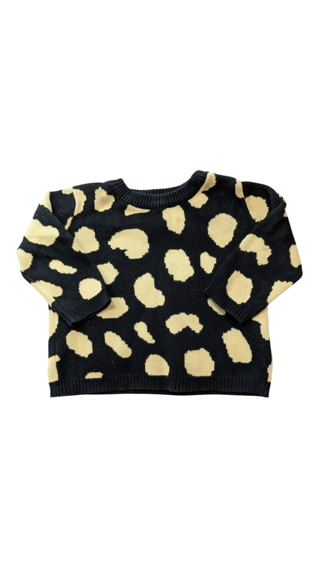 HUX Jumper, Black and beige, 1