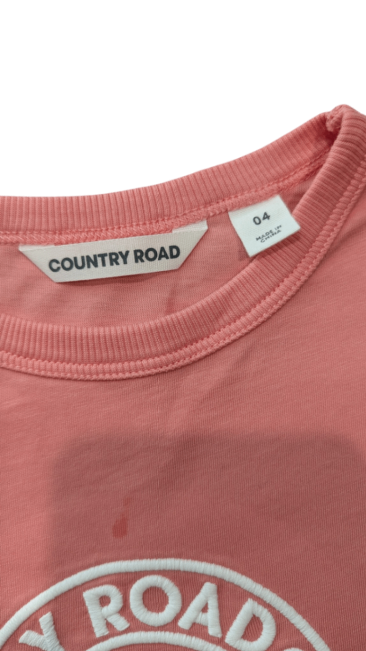 Country Road T-Shirt, Coral, 4