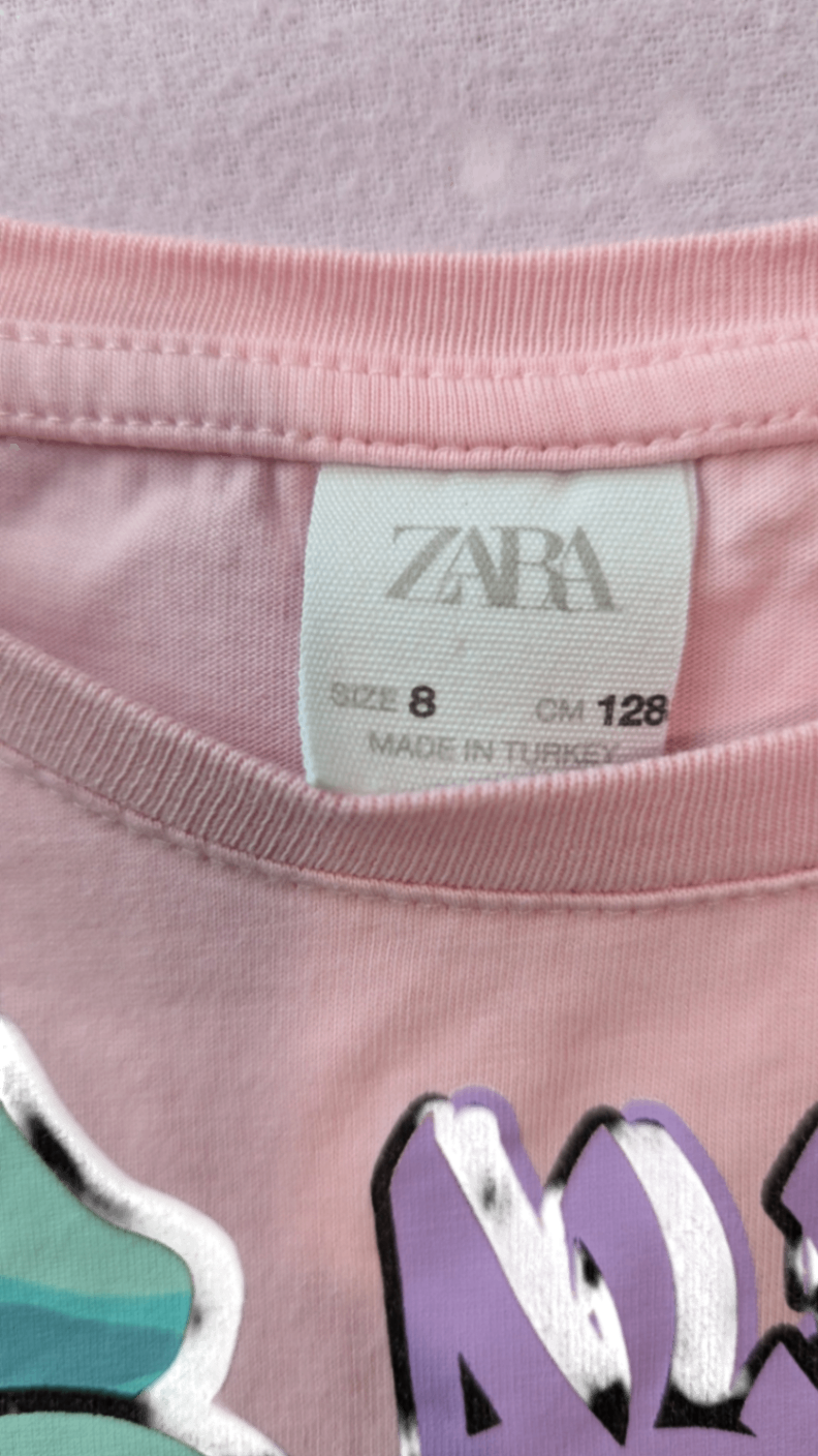 Zara T-Shirt, Pink, 8