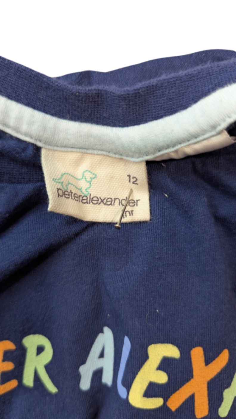 Peter Alexander Pajama Set, Blue, 12