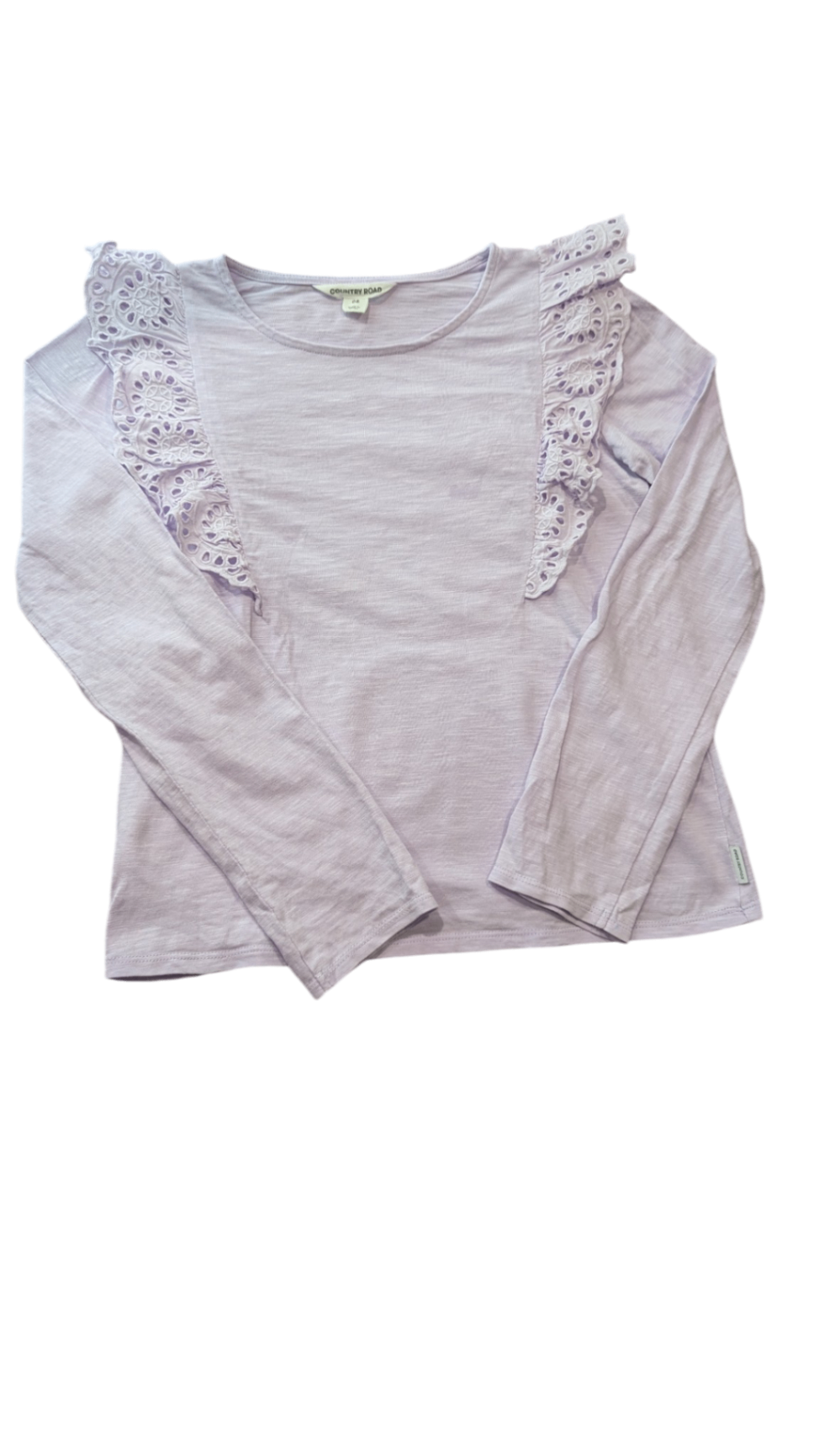 Country Road Long-Sleeve T-Shirt, Light lavender, 8