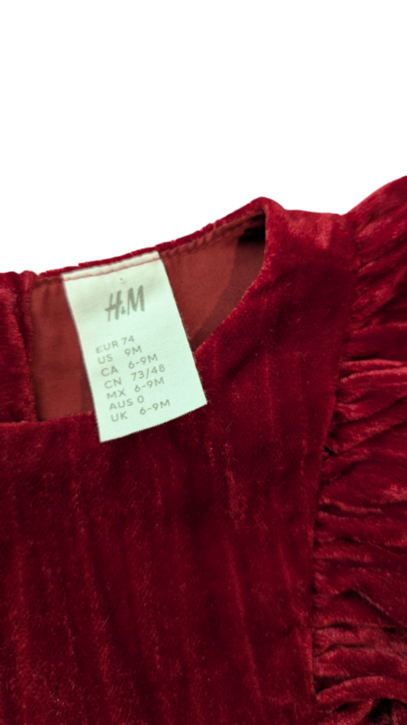 H&M Dress, Red, 6-9M