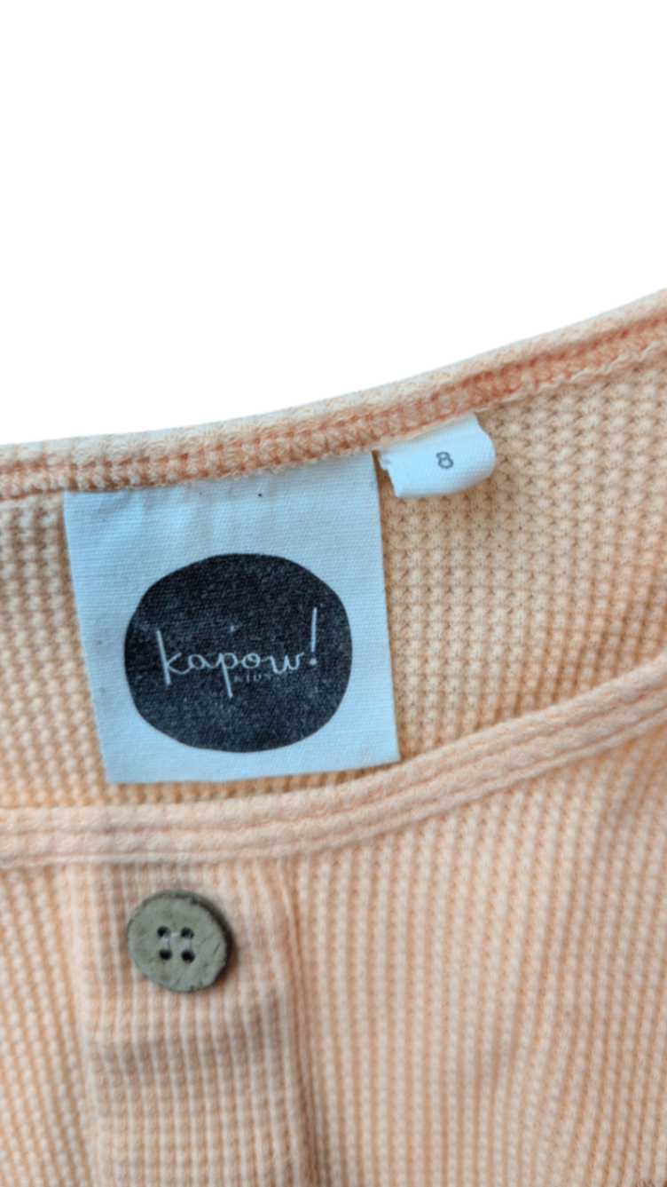 Kapow! Kids Shirt, Peach, 8