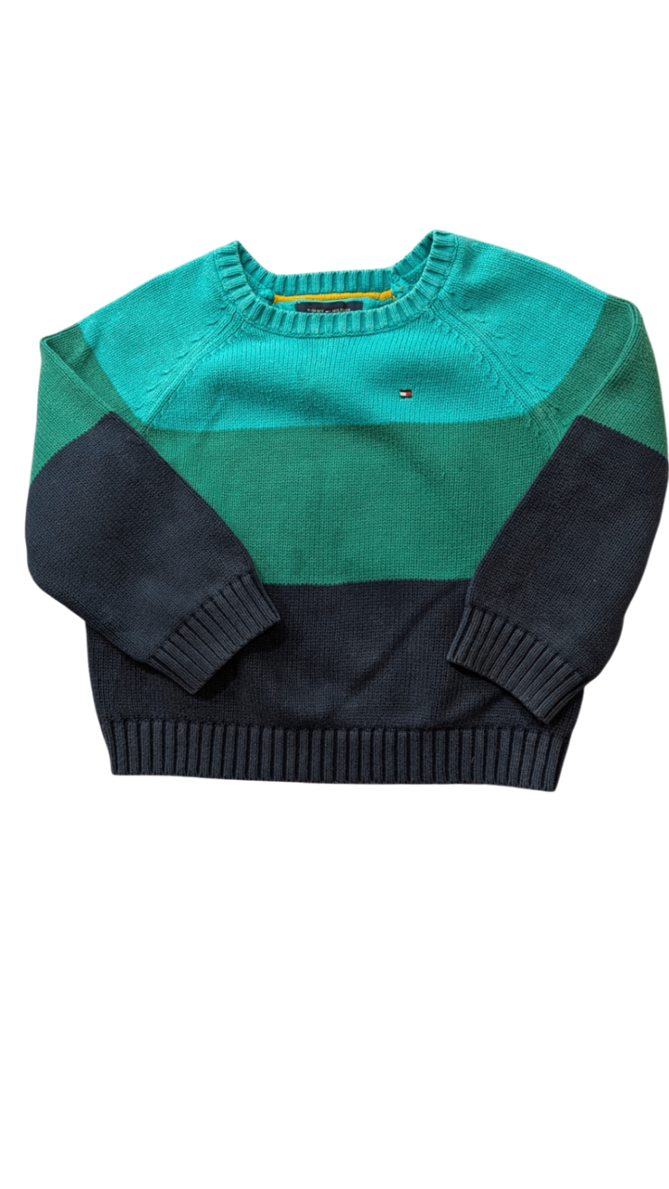 Tommy Hilfiger Jumper, Turquoise and navy, 3