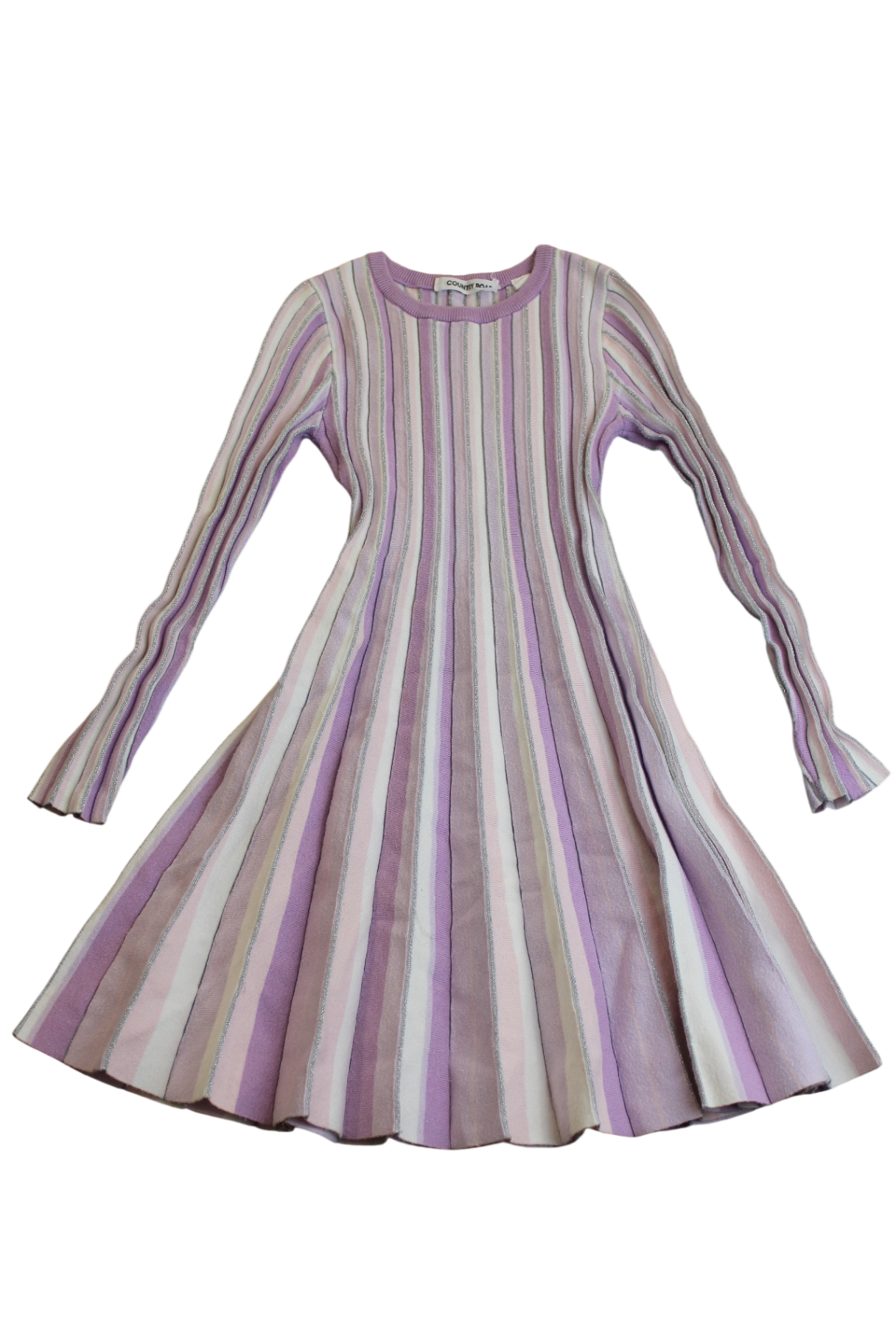 Country Road Dress, Purple, Pink and Cream, 4