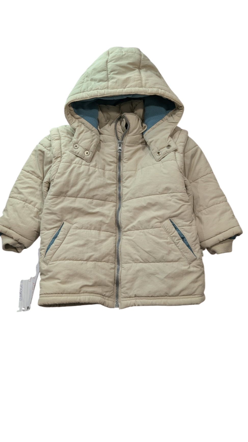 Pumpkin Patch Puffer Jacket, Beige, 3