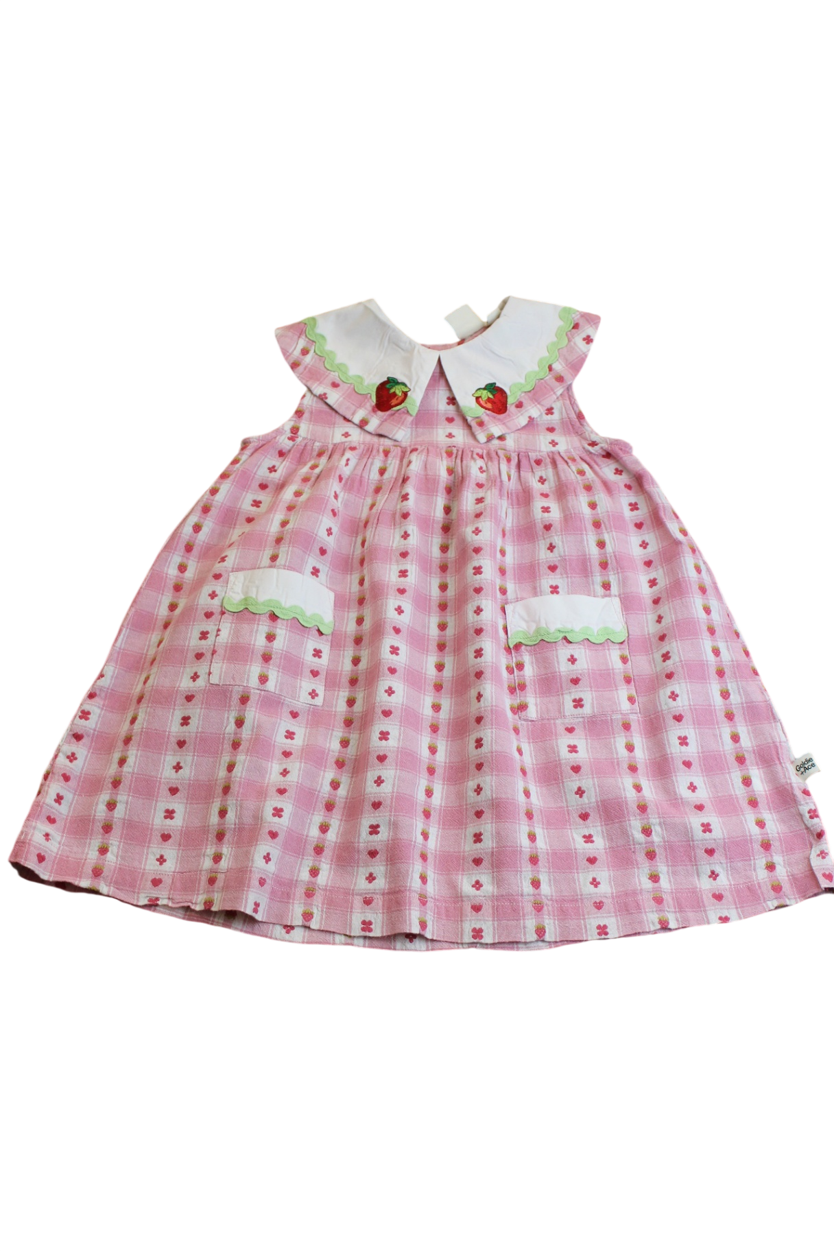 Goldie + Ace Dress, Pink with strawberries, 4