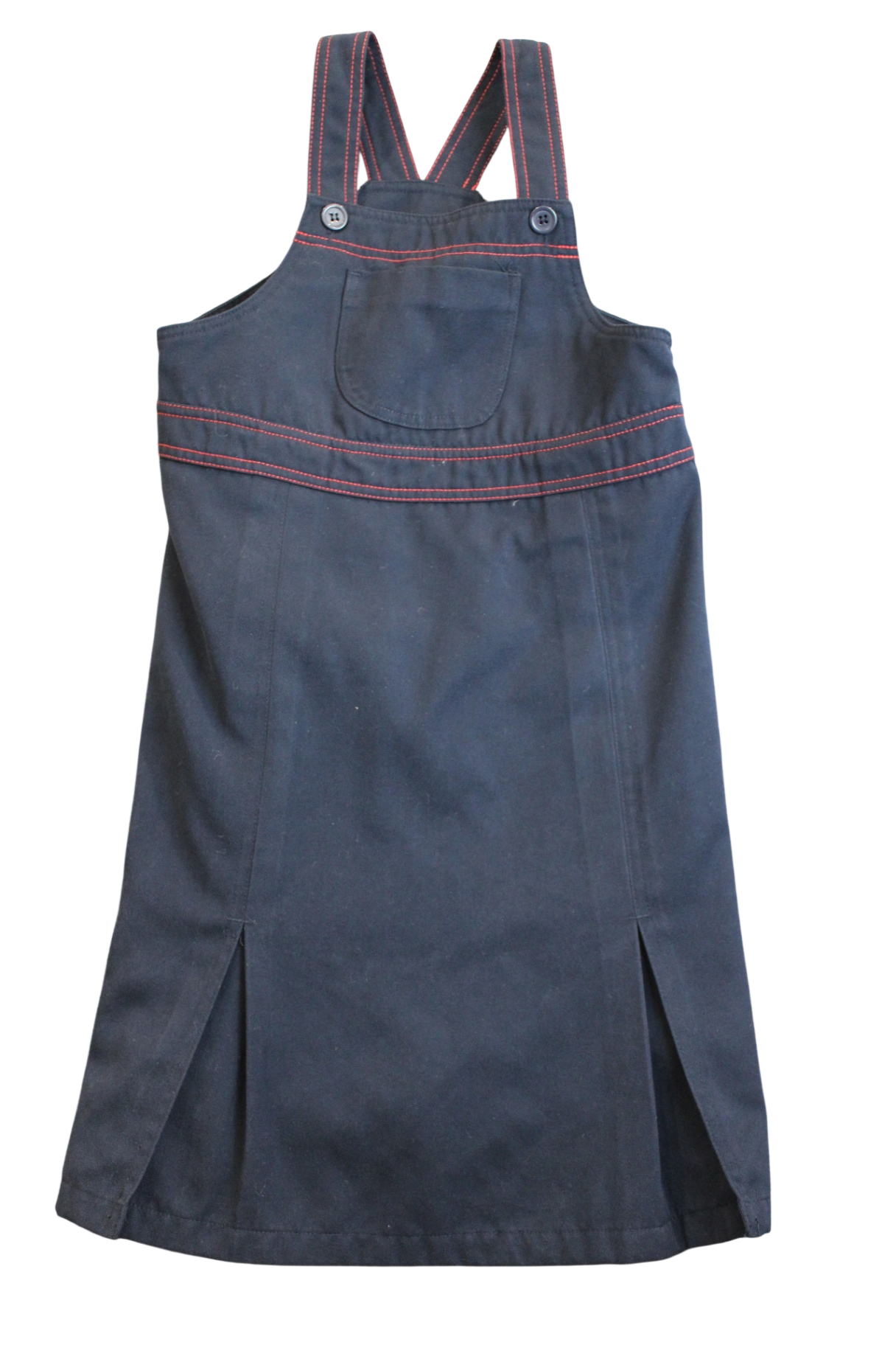 L'Habit France, Pinafore Dress, Navy blue, 14