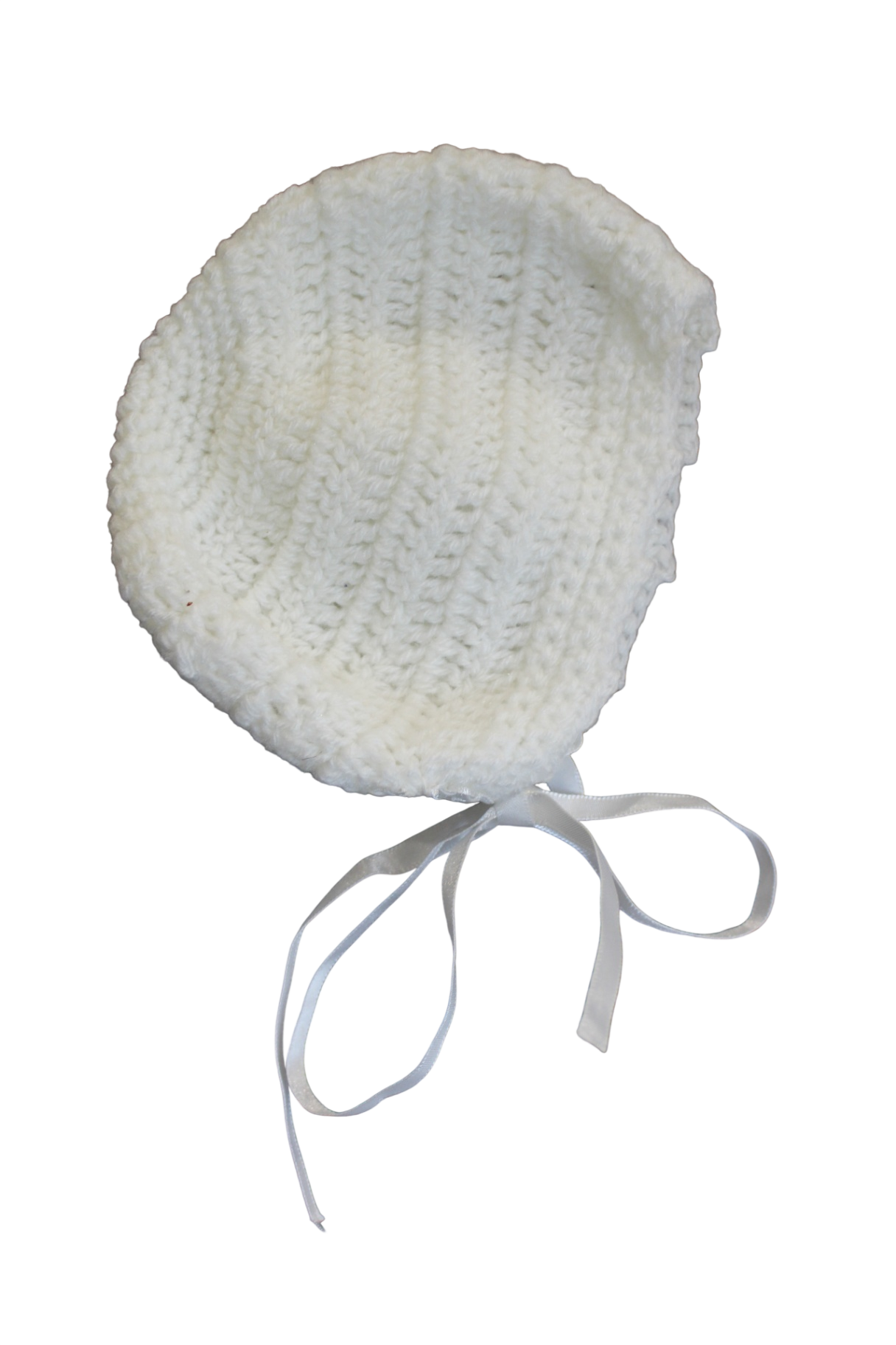 Handmade Bonnet, White, 0000