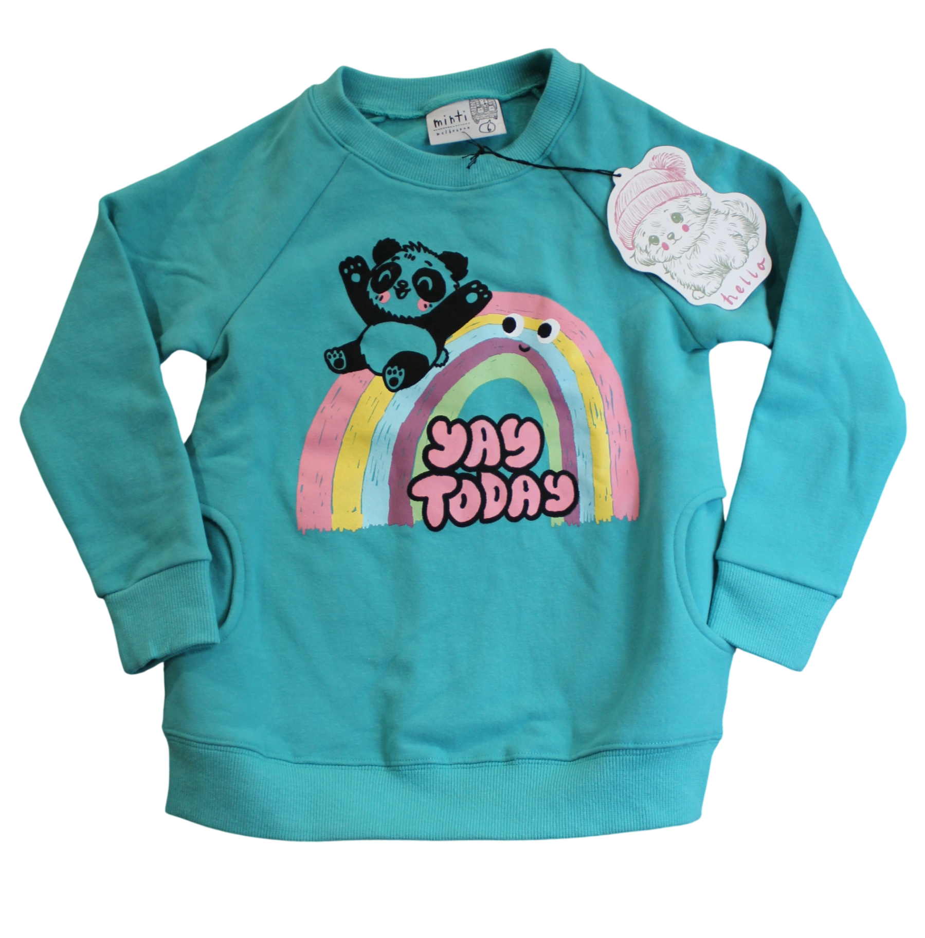 Minti Jumper, Teal, 6
