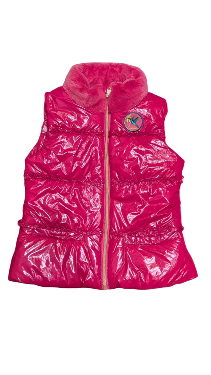 Kapika Puffer Vest, Pink, 8