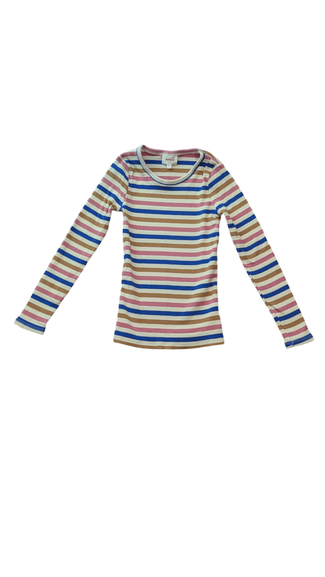 Seed Long-Sleeve T-Shirt, Multi Stripes, 7