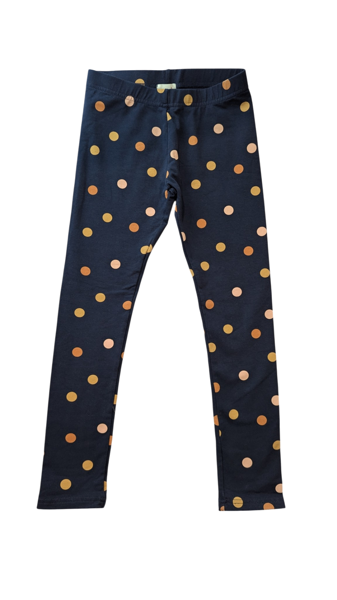 Seed Leggings, Navy Blue w Polka Dots, 7