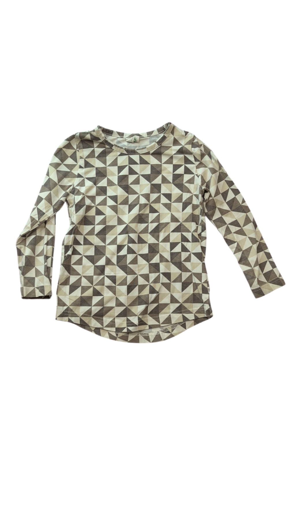 Nature Baby Long-Sleeve T-Shirt, Washed Beige Brown, 3