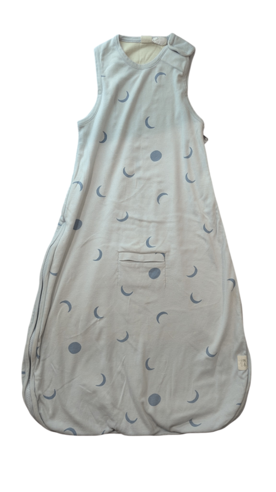 Nature Baby Sleeping Bag, Light Blue w Moon Print, 0-24M