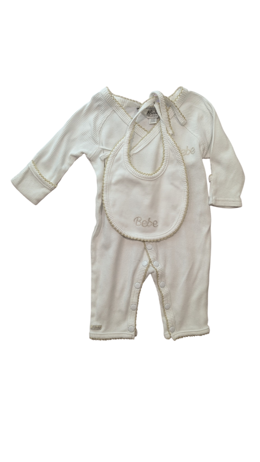 Bebe Australia Jumpsuit Set, White, 000