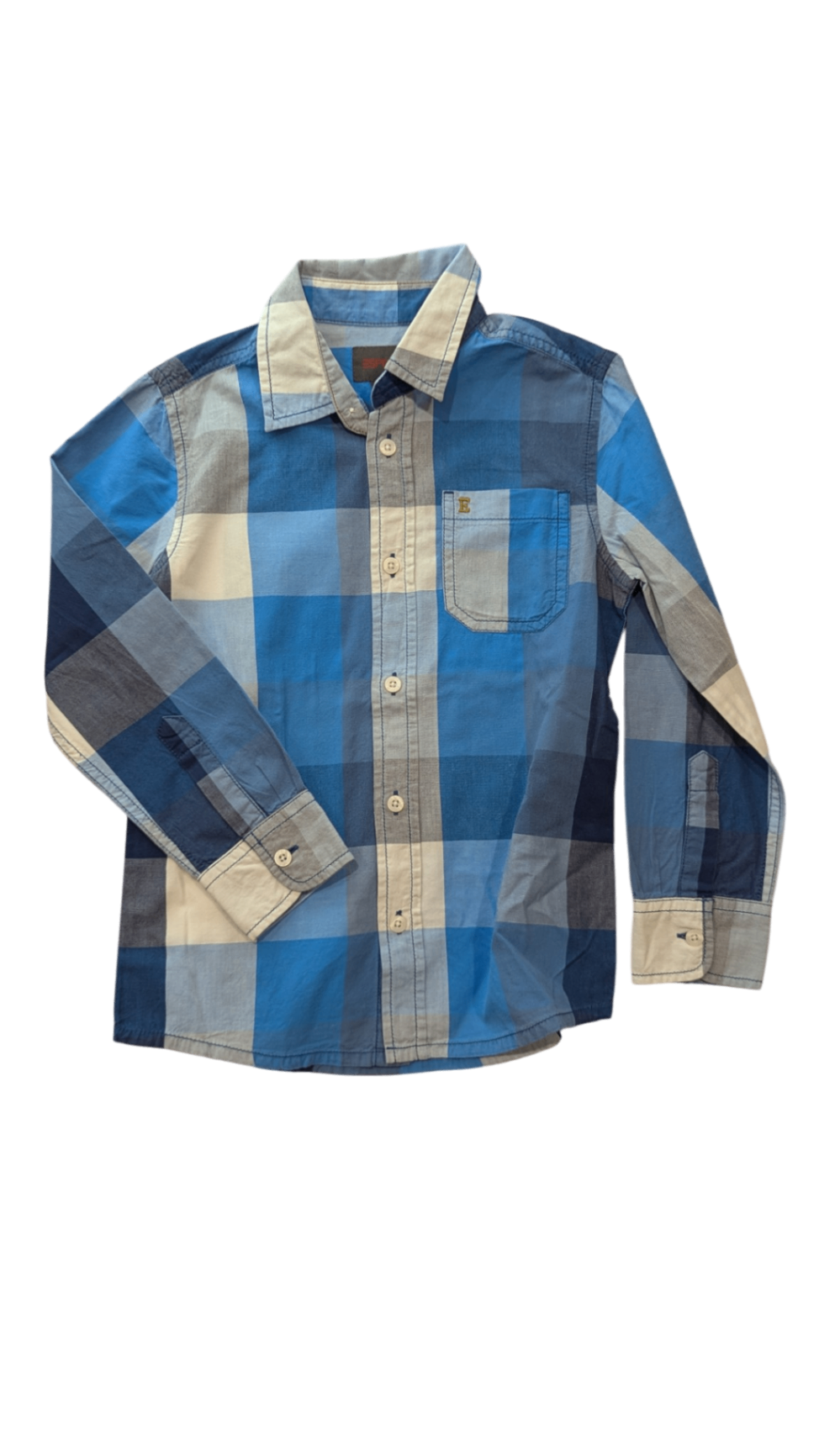 Esprit Shirt, Blue Check, 6-7