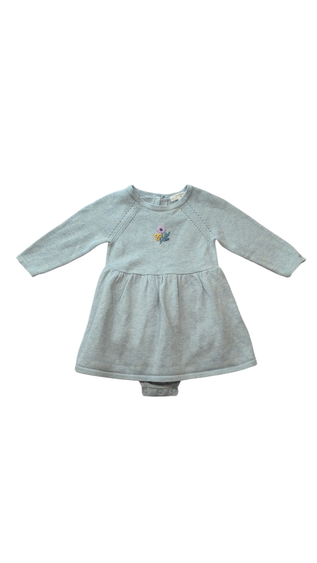 Purebaby Dress, Light Blue, 00