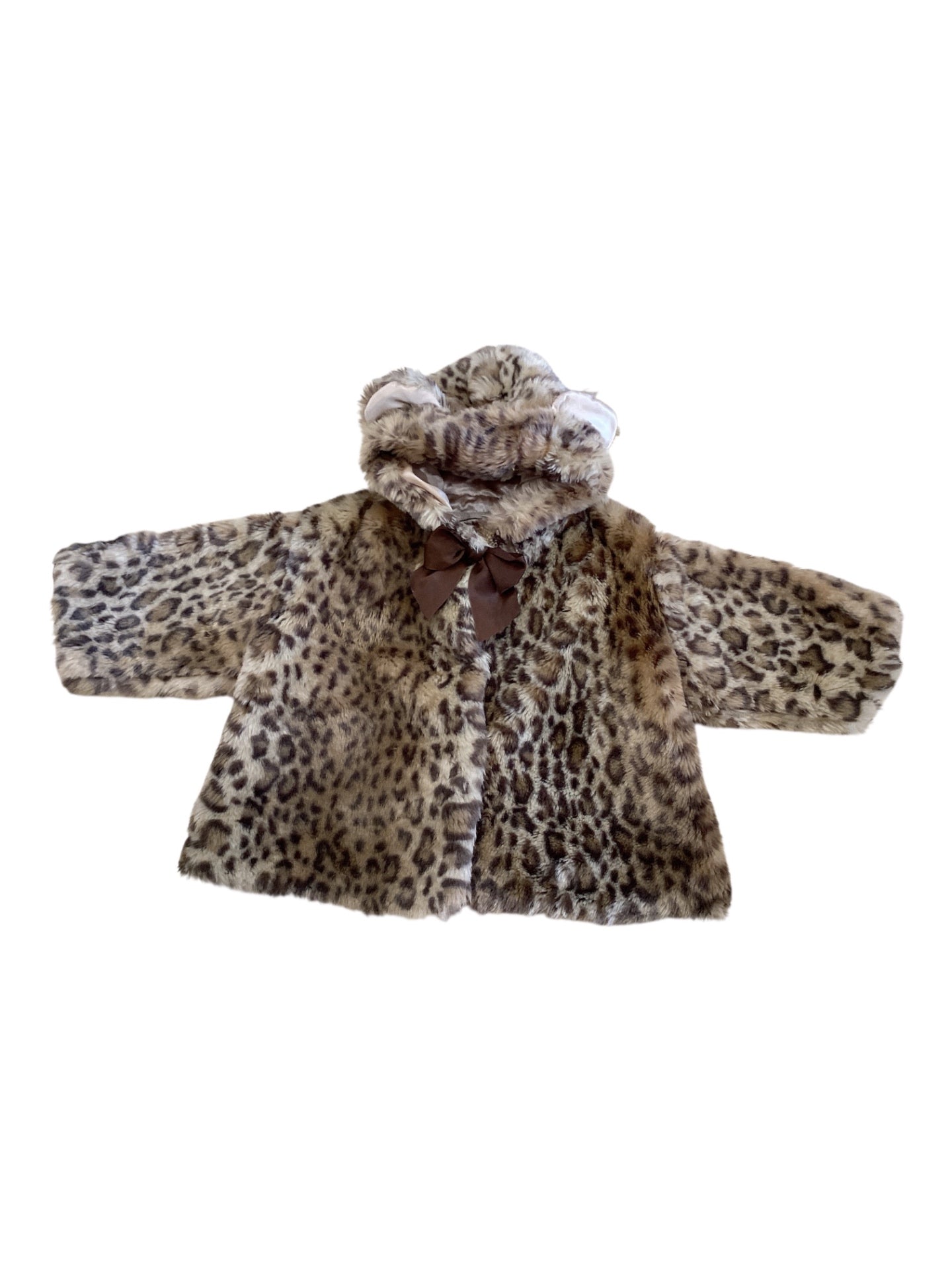 Bearington Baby Collection Coat, Brown and beige leopard print, 0