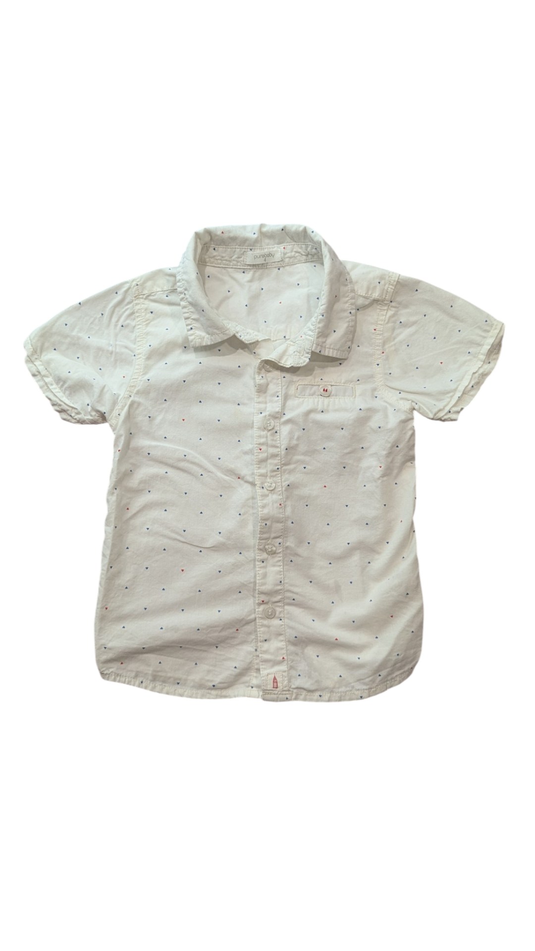 Purebaby Shirt, White, 4
