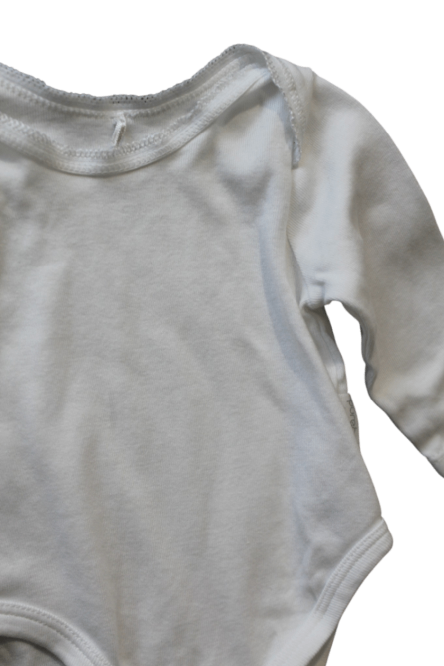 Purebaby Bodysuit, White, 000