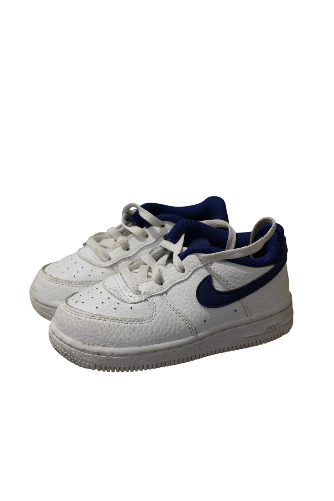 Nike Force 1 Sneakers, White/blue, US 8/EUR 25