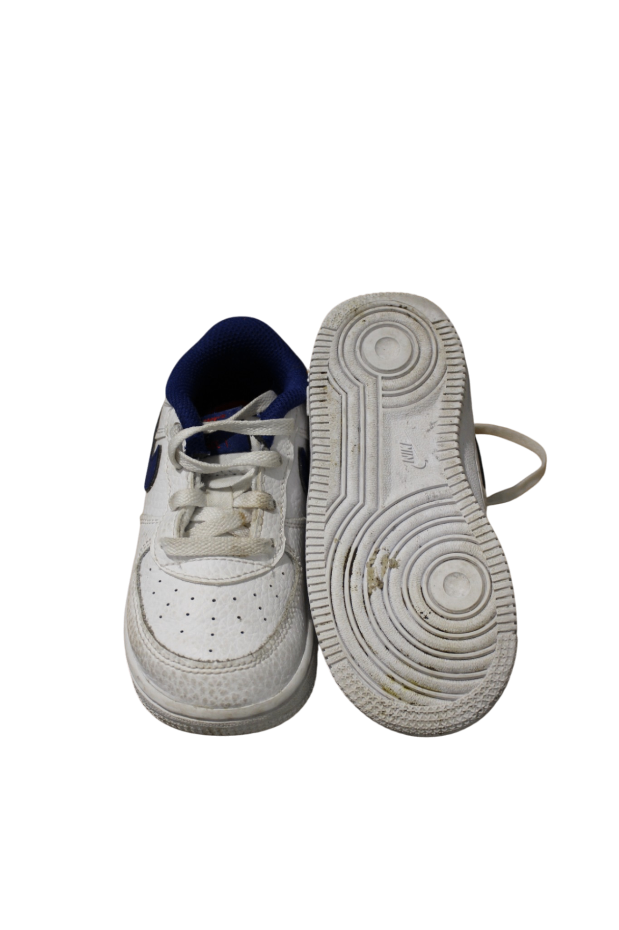 Nike Force 1 Sneakers, White/blue, US 8/EUR 25