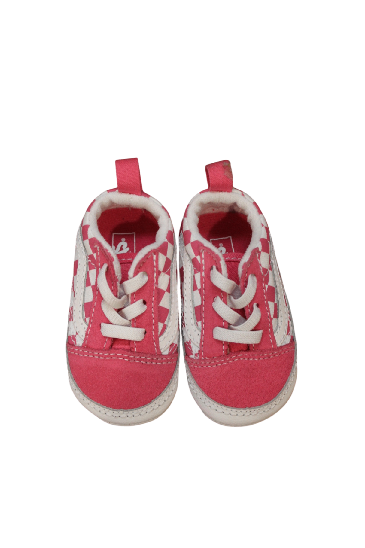 Vans Soft Soles, Pink and White, US 3/EUR 18
