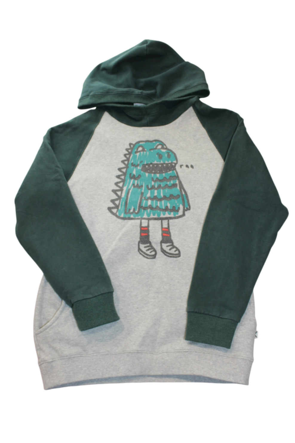 Minti Dress, Dark green and grey, 13