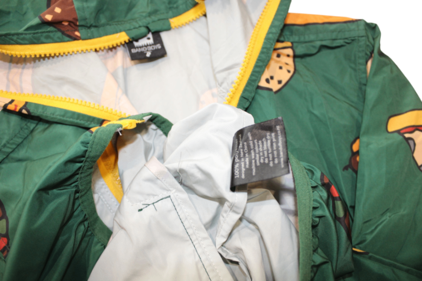 Band of Boys Raincoat, Green, 8