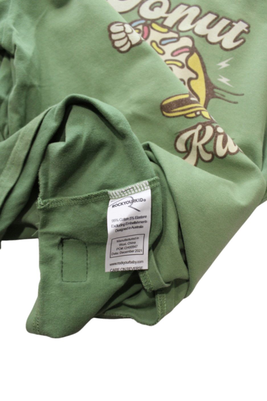 Rock Your Kid T-Shirt, Green, 10